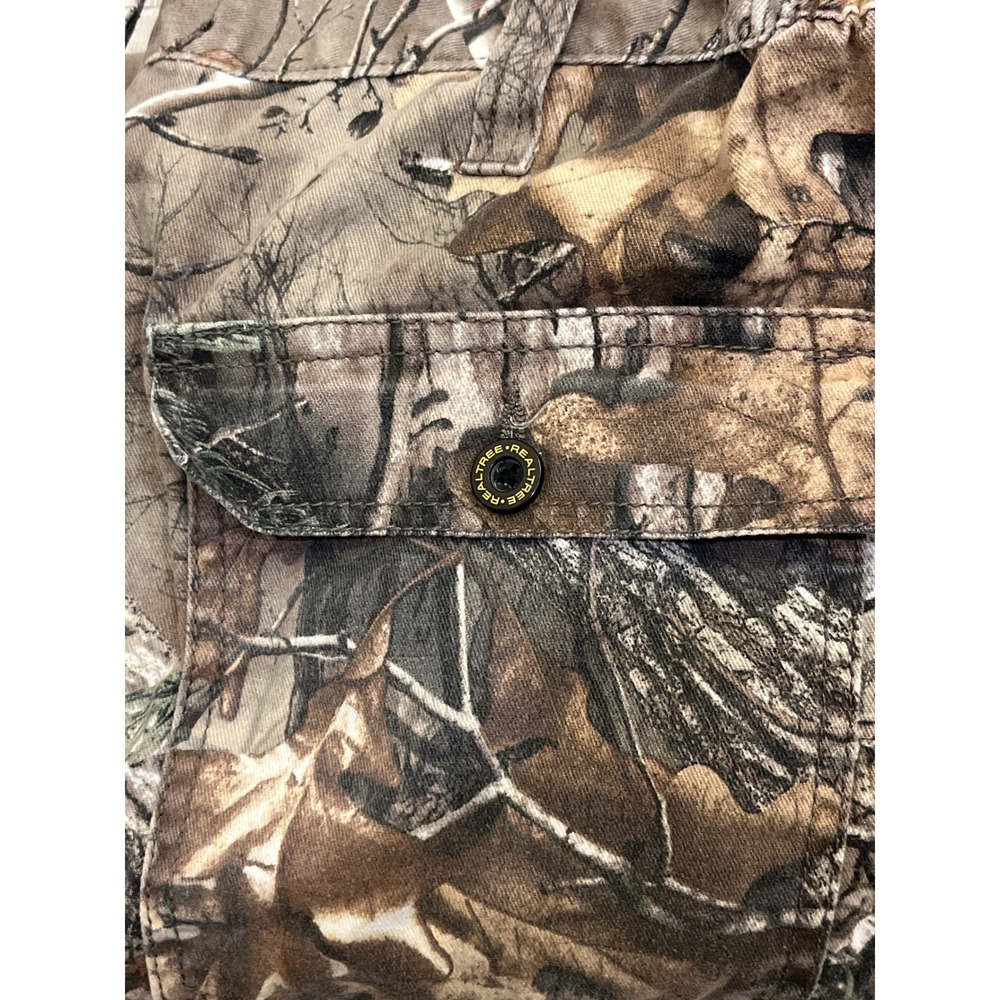 Realtree Mens Camo Cargo Pants Size 36-38 Large Hunting Outdoors Camouflage